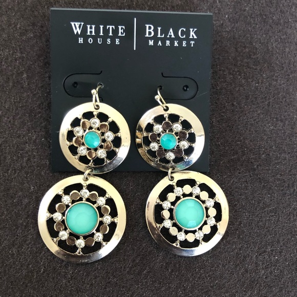 White House Black Market Jewelry - White House Black Market Gold Tone Earrings.